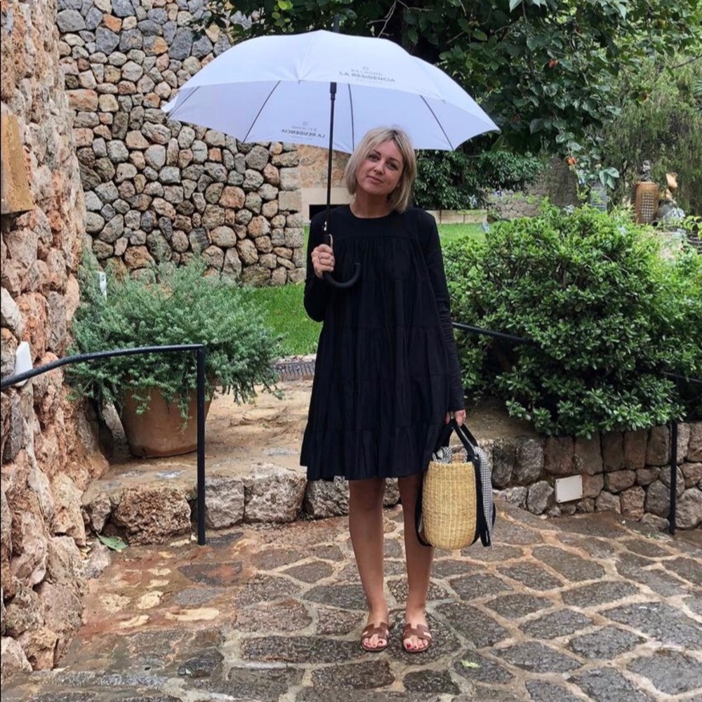 Merlette Black Tiered Dress